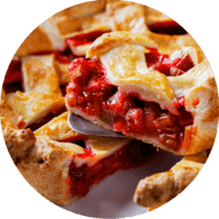 甘酸っぱくて美味しいフォーストルバーブが ジャム・フール・ジュース・パイに変身